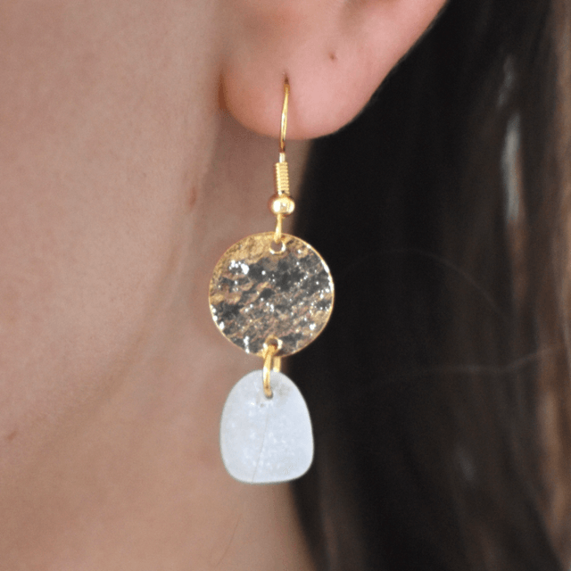 Boucles d’oreilles Clemence, pièce unique 